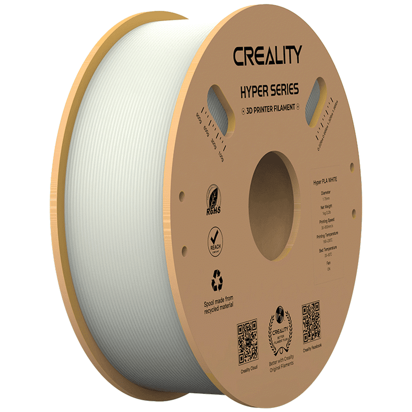 Creality Hyper PLA High-Speed White Filament 1kg - Image 2