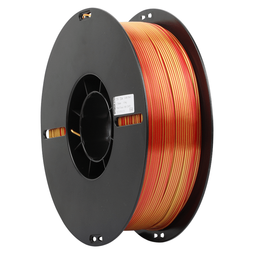 Creality Dual Silk Filament PLA - Golden-Red 1Kg - Image 4