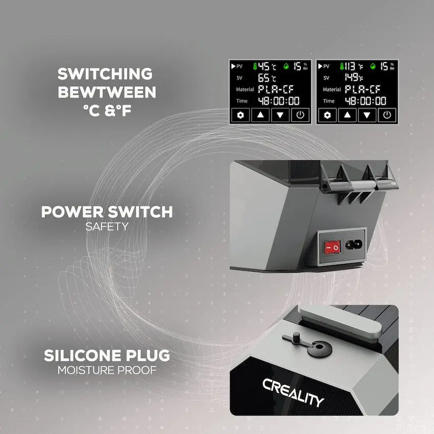 Creality Space Pi Double Roll Filament Dryer - Image 4