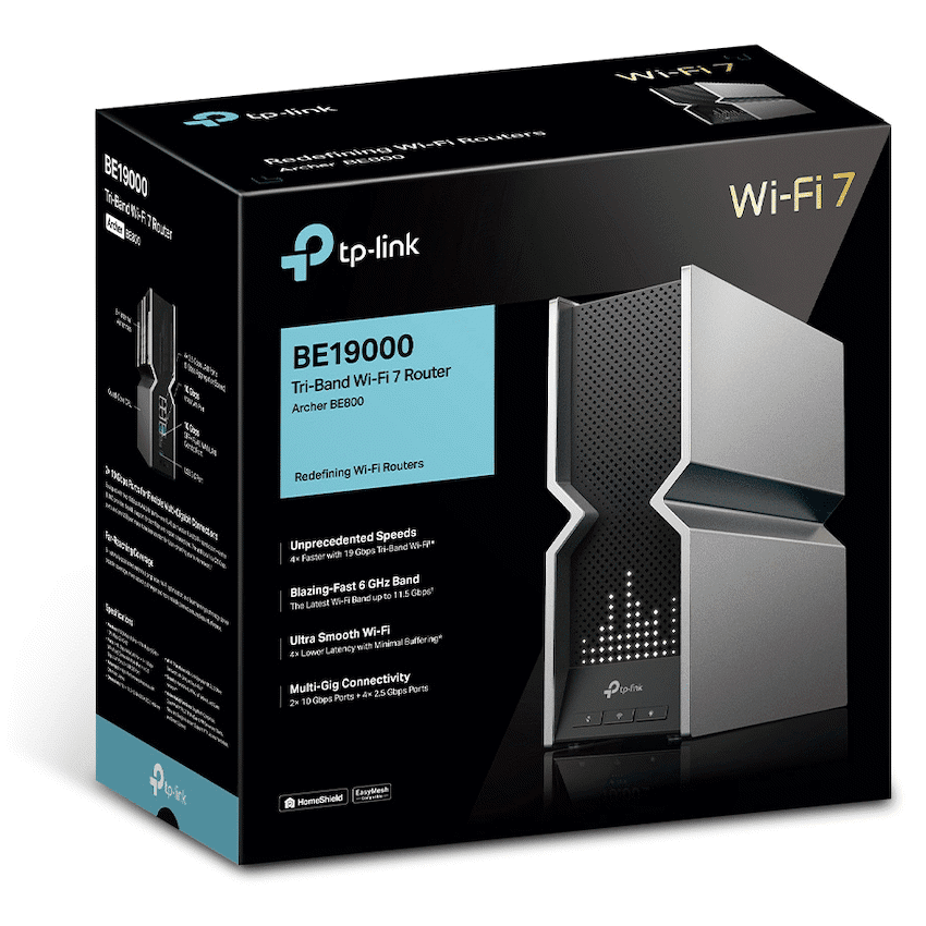 TP-Link Archer BE800 BE19000 Tri-Band Wi-Fi 7 Router - Image 3