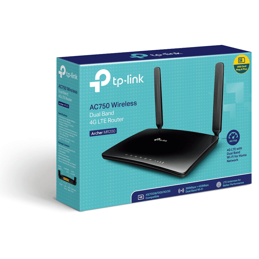 TP-Link Archer MR200 AC750 Wireless Dual Band 4G LTE Router - Image 4