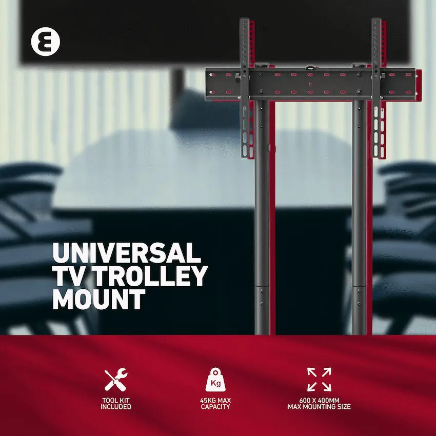Ellies Solid series Fixed Trolley TV Bracket 37" - 70" TVs - Image 2