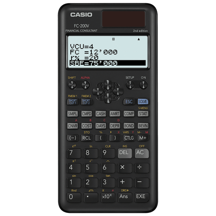 Casio FC-200V Financial Calculator