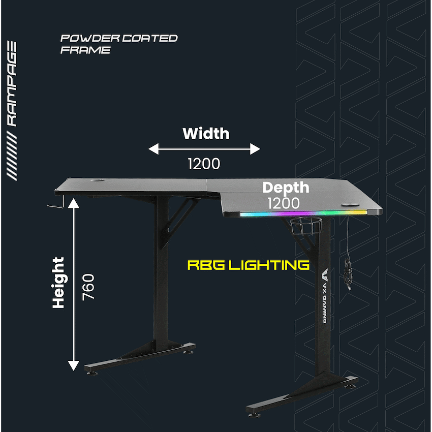 Rampage Gaming Desk - Image 3