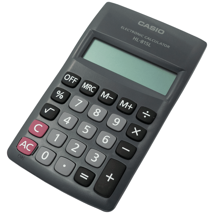 Casio HL 815 Pocket Calculator - Black - Image 2