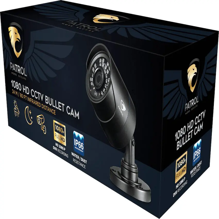 Patrol 1080P Bullet Camera - Black - Image 2