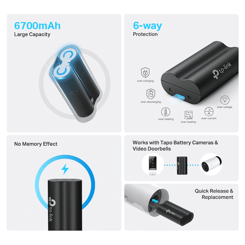 TP-Link Tapo A100 6700mah Battery Pack - Image 2
