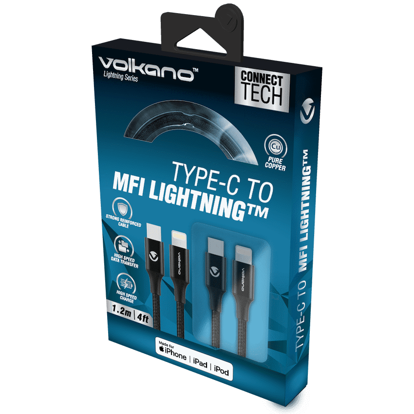 Volkano Lightning Series Type-C to MFI 1.2m - Image 3