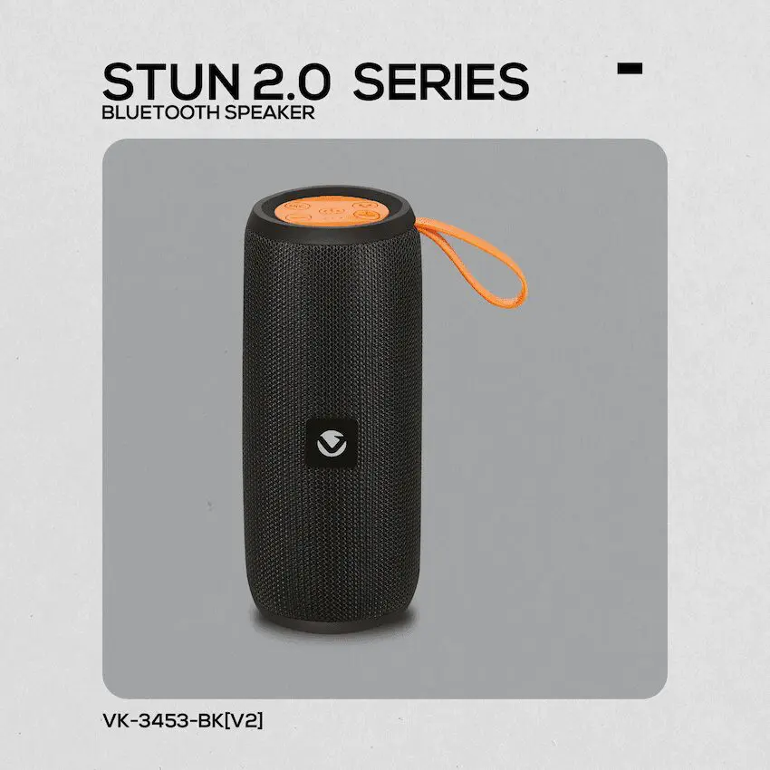 Volkano Stun 2.0 Series Bluetooth Speaker - Black - Image 4