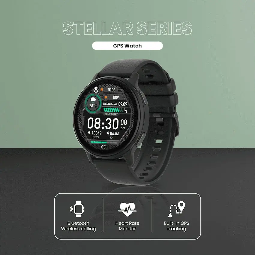 Volkano Stellar Series GPS Smartwatch - Black - Image 3