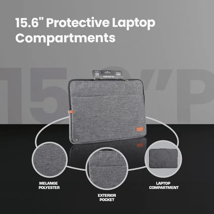 Volkano Premier Series Laptop Sleeve 15.6" - Image 4