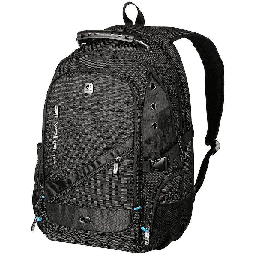Volkano G-Unit Backpack - Black/Grey/Turquoise - Image 4