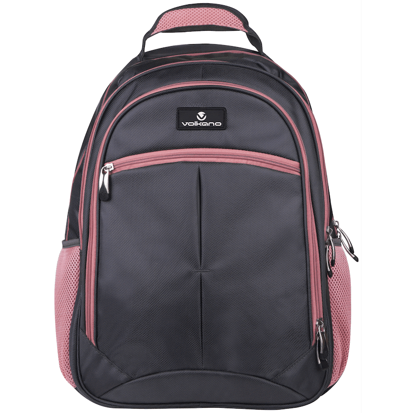 Volkano Orthopaedic Backpack 36l - Dark Grey/Pink - Image 3