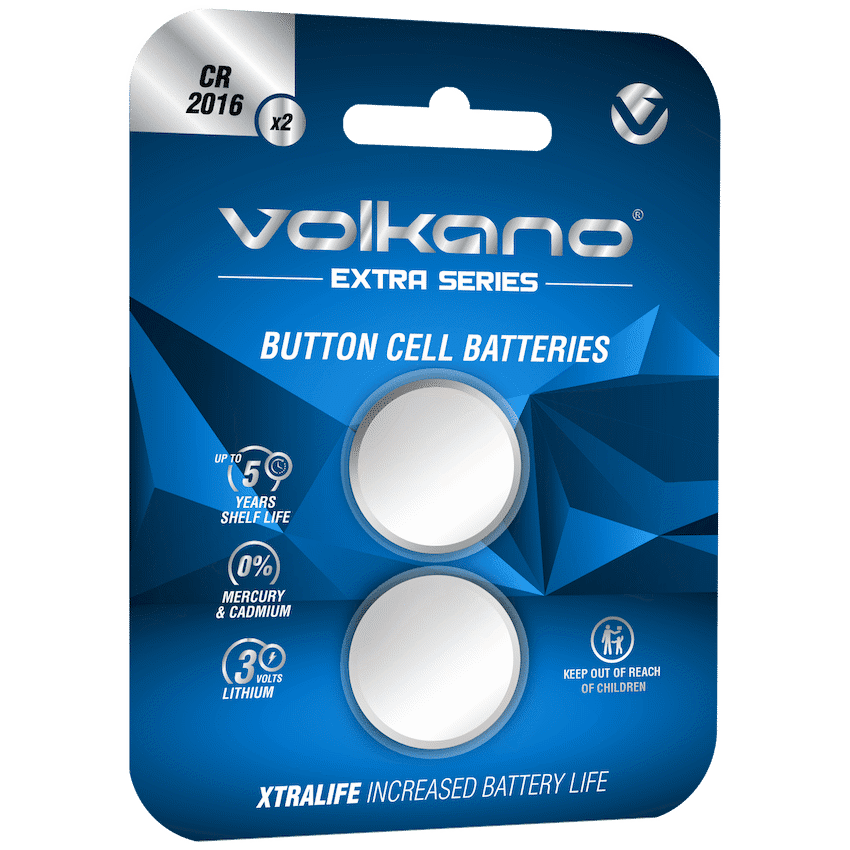Volkano Extra Series CR2016 Pack of 2 Batteries - Image 2
