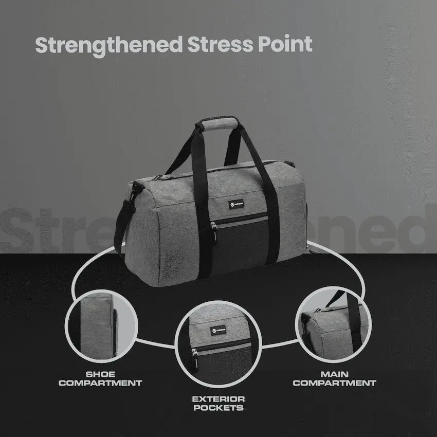 Volkano Vidal 35l Duffle - Grey - Image 2