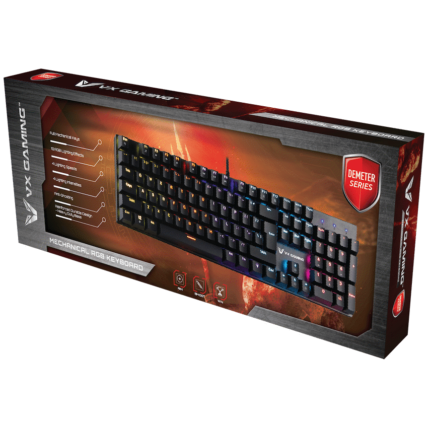 VX Demeter Series Mechanical Keyboard with Full RGB Lighting - Image 2