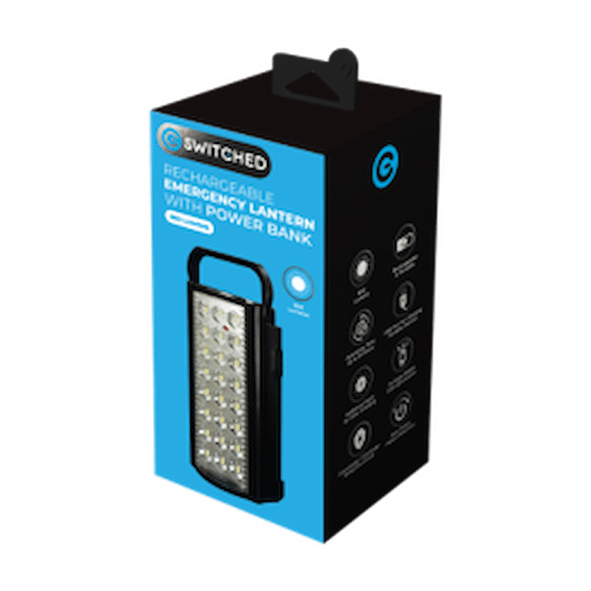 Switched Rechargeable Lantern 800 Lumen - Black - Image 2