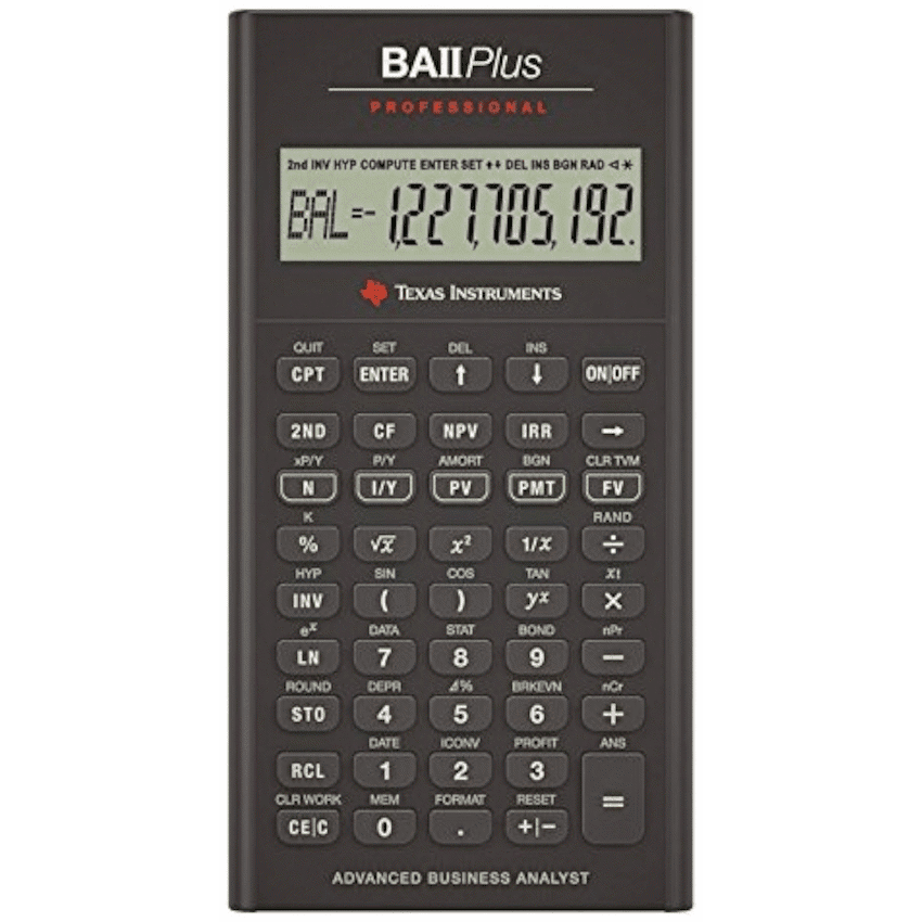 Texas Instruments BA II Plus Professional Financial Calculator