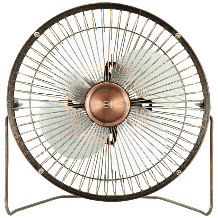 Zen Cool Series 6in Desk Fan - Copper