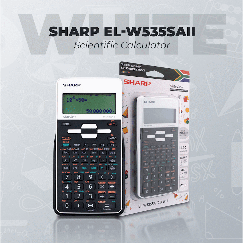 Sharp EL-W535SAII-White Scientific Calculator - Image 2