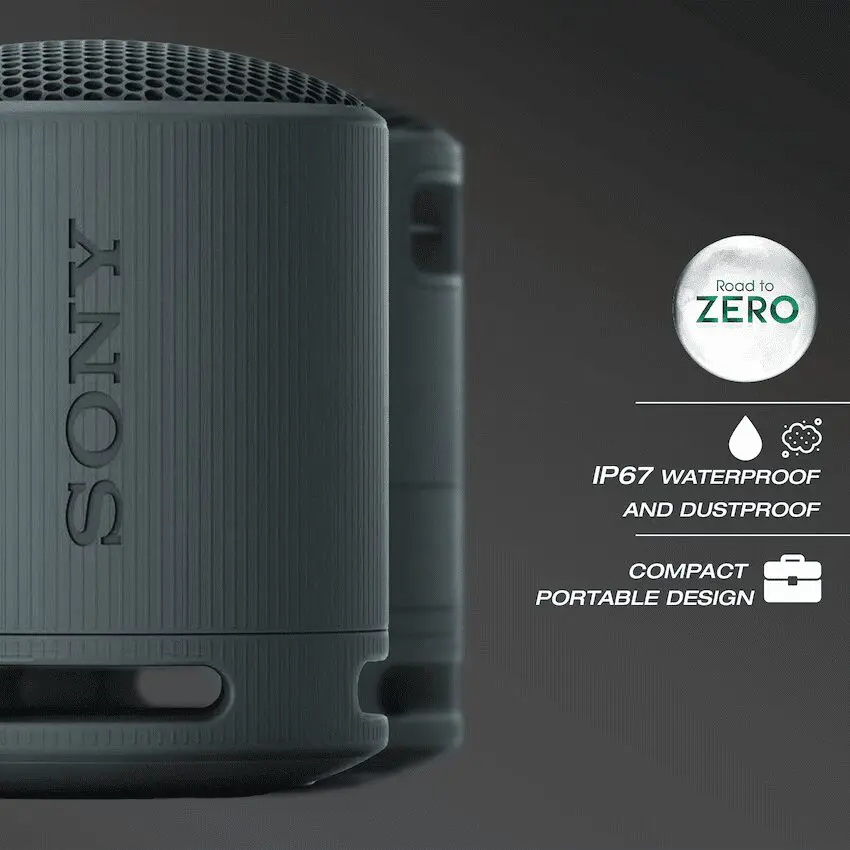 Sony XB100 Portable Bluetooth Speak - Black - Image 2