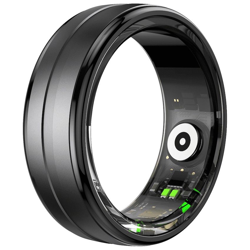 Volkano Ring Series Smart Ring with Charge Case - Black 18.1mm - Image 4