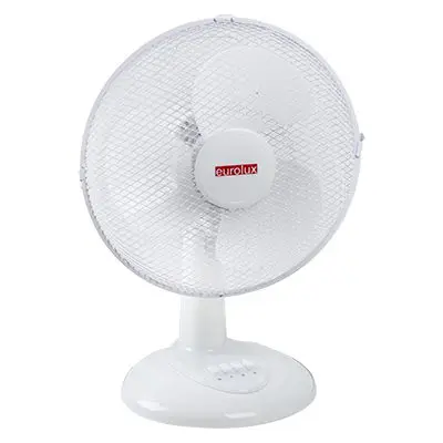 Desk Plastic Fan 3 Blades White Motor Power 40w