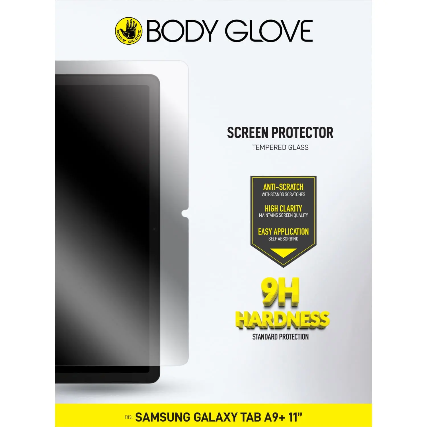 Body Glove Tempered Glass Screen Protector - Samsung Galaxy Tab A9+ - Clear