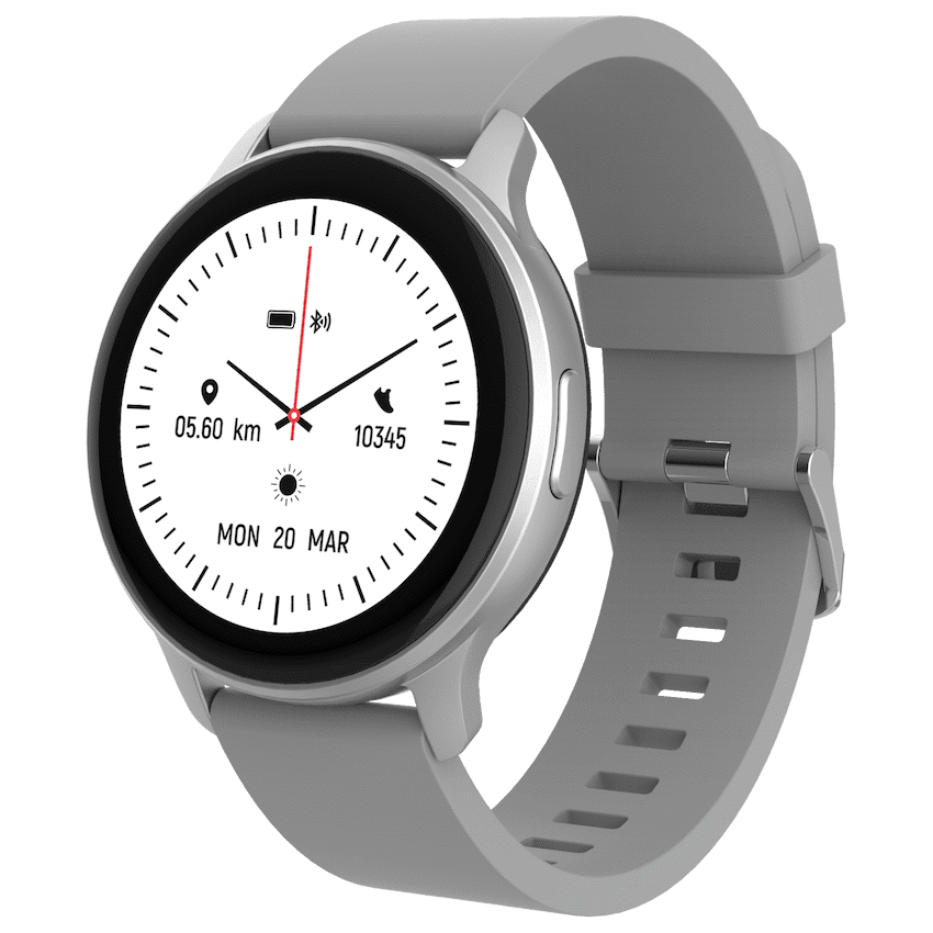 Volkano Active Tech Trend series Watch with heart rate monitor - Silver