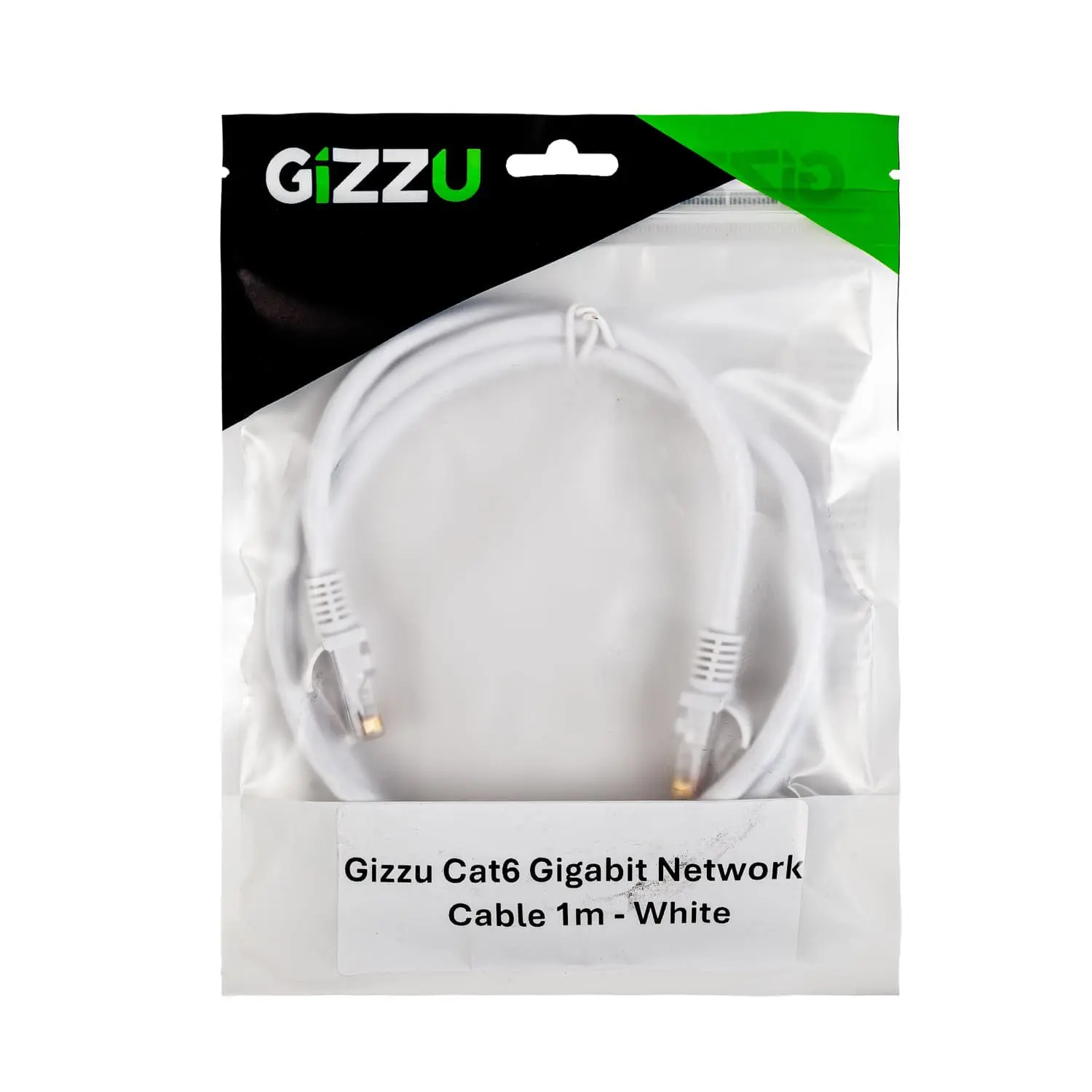 Gizzu Cat6 UTP Fly Lead Ethernet Network Cable 1m - White - Image 4