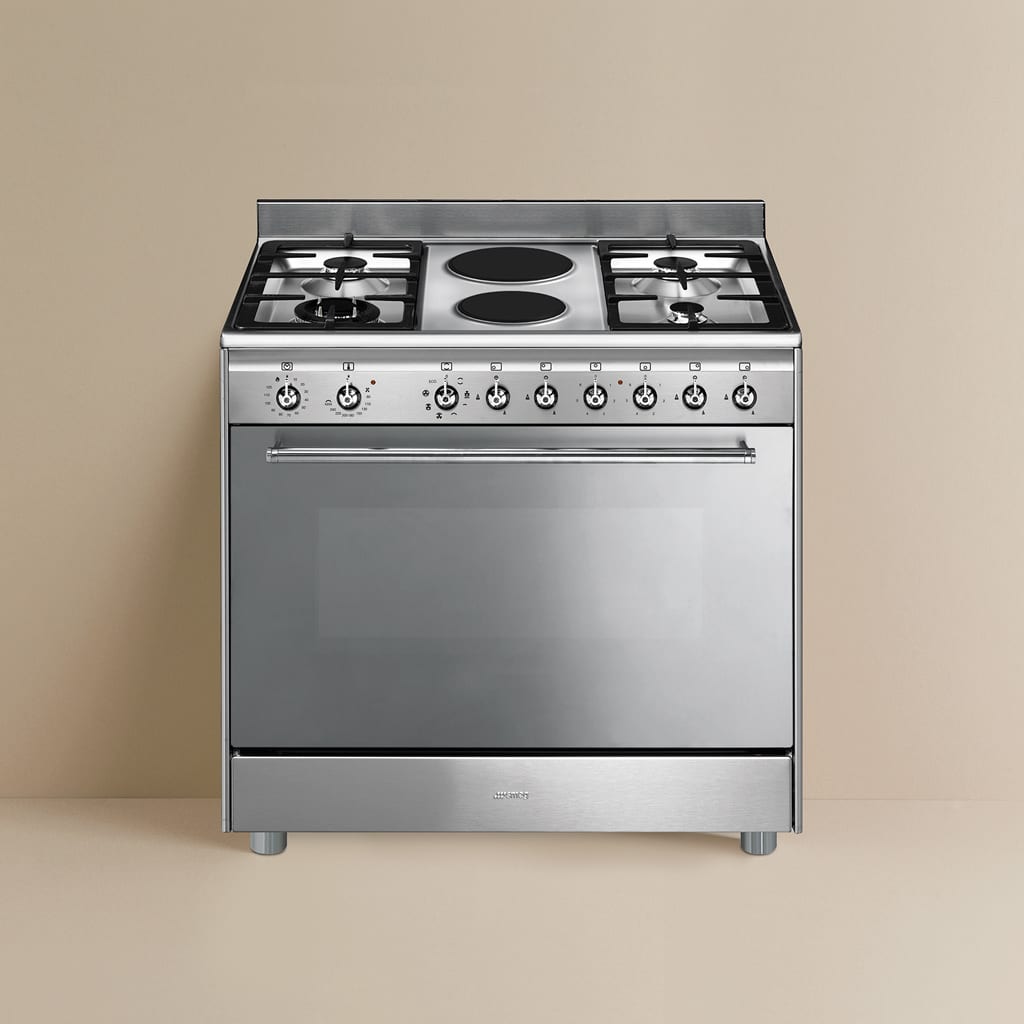 SMEG 90CM GASELECTRIC CONCERT COOKER SSA92 Giovision