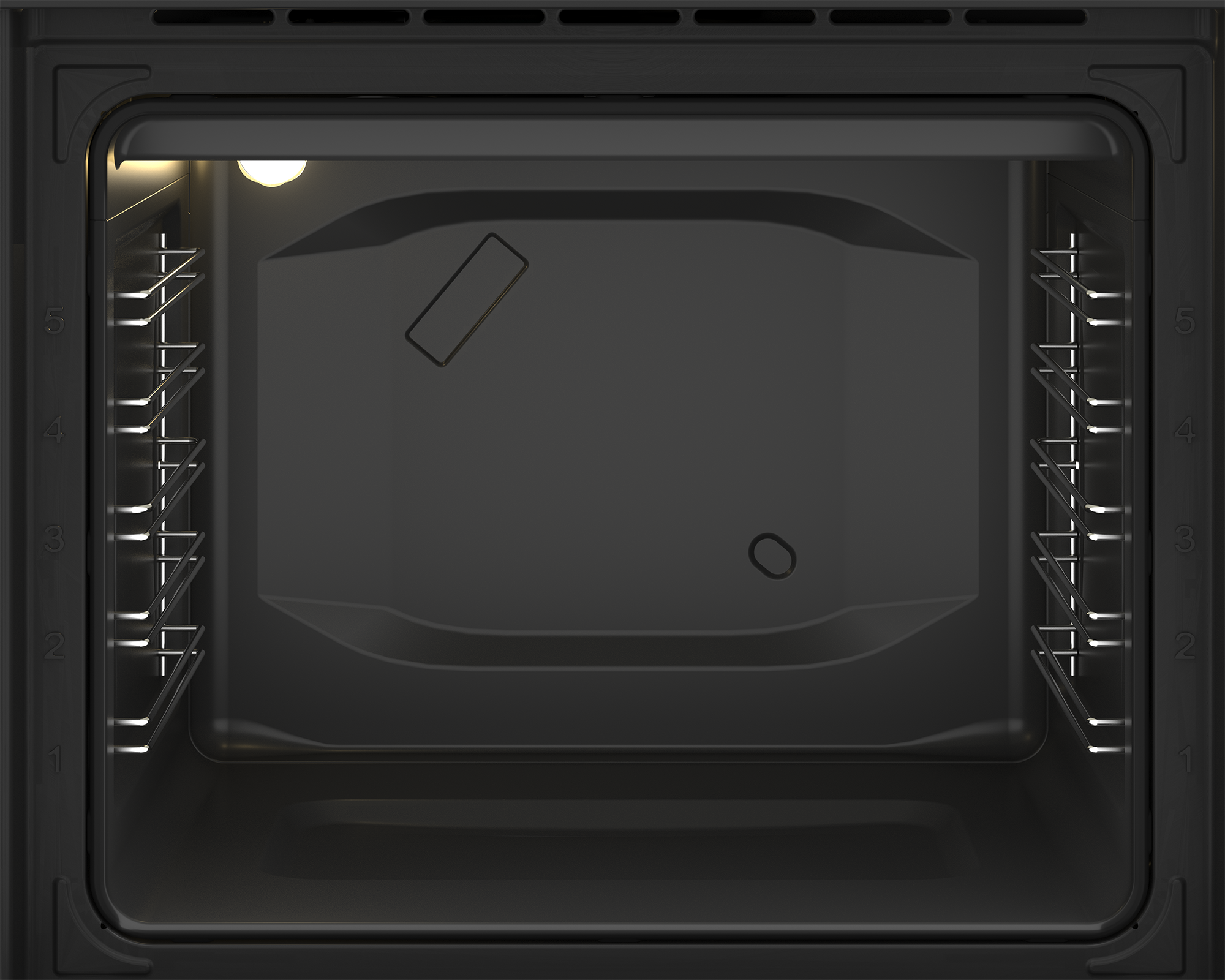 Defy Slimline 600 Undercounter Static Oven (Black Glass) - DBO482E - Image 3