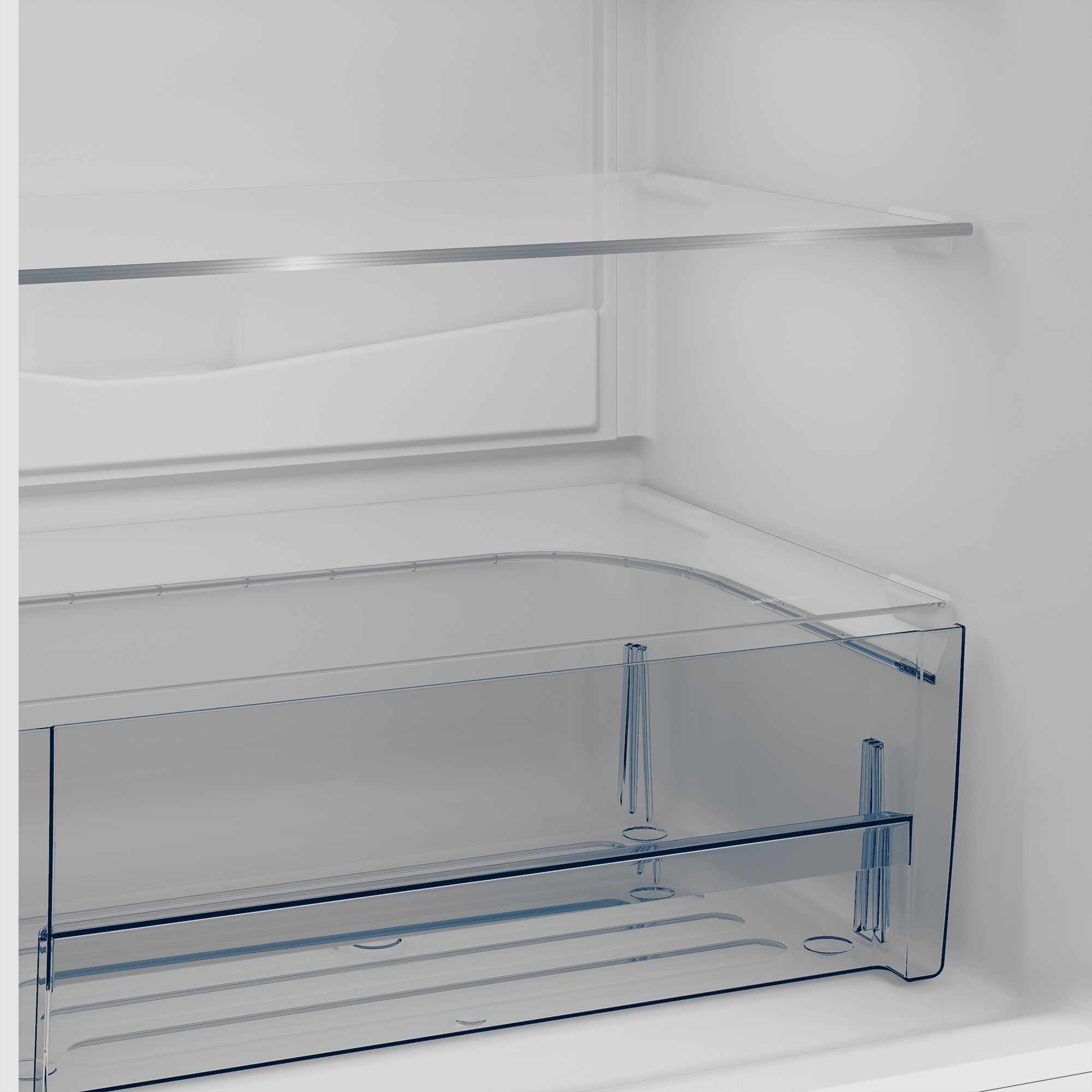 DEFY 60cm Fridge / Freezer Satin Metallic - Image 4
