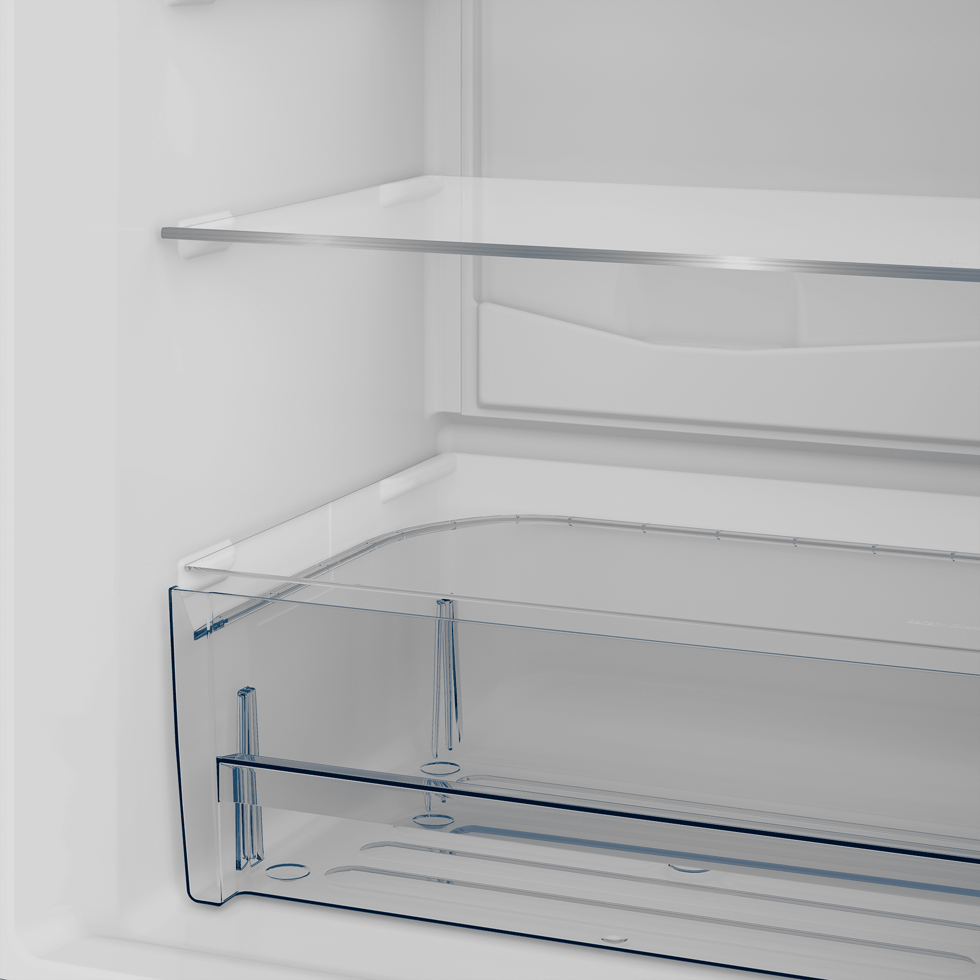 DEFY 60cm Fridge / Freezer Satin Metallic - Image 5