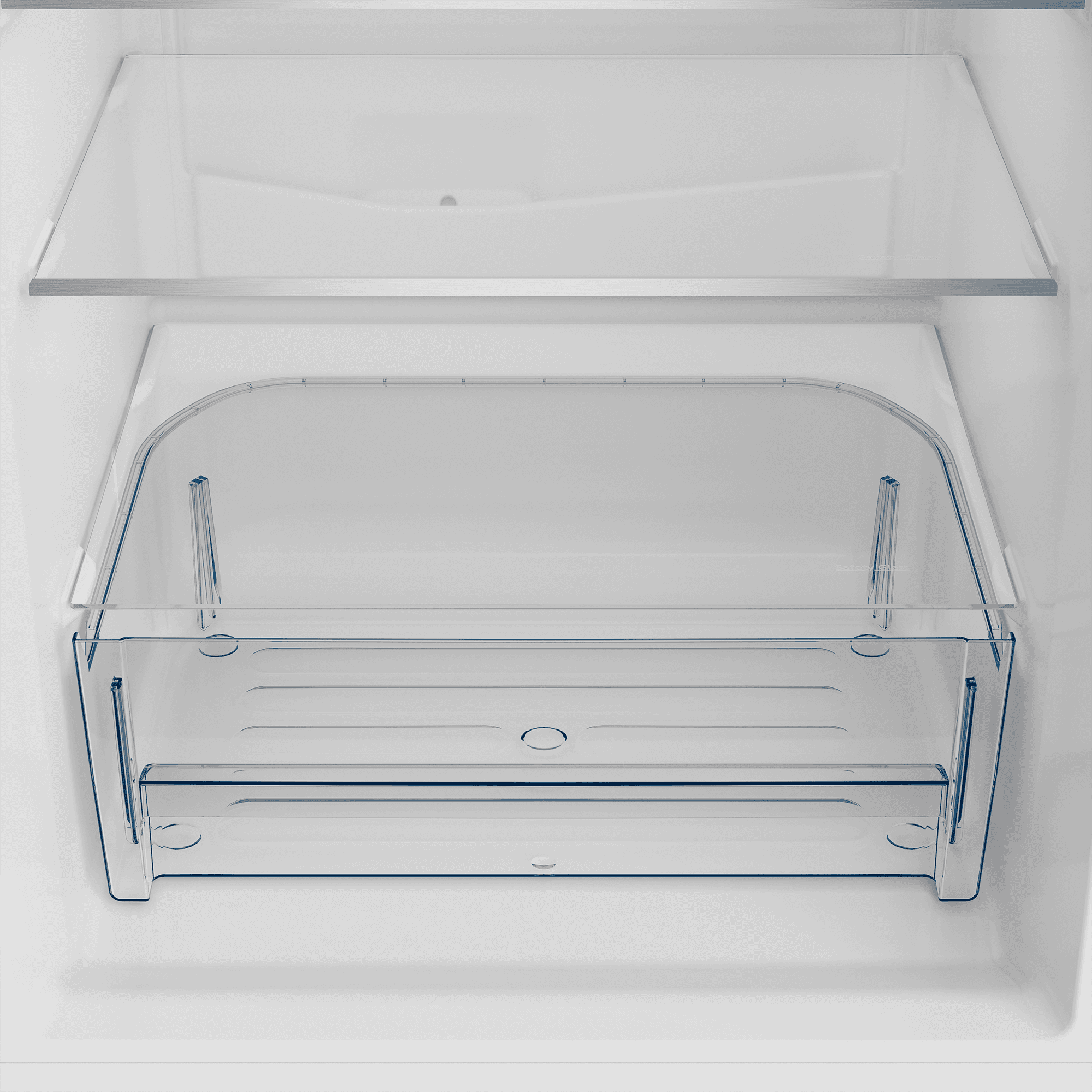 DEFY 60cm Fridge / Freezer Satin Metallic - Image 7