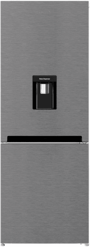 Defy DAC627 60cm Fridge / Freezer WD Satin Metallic