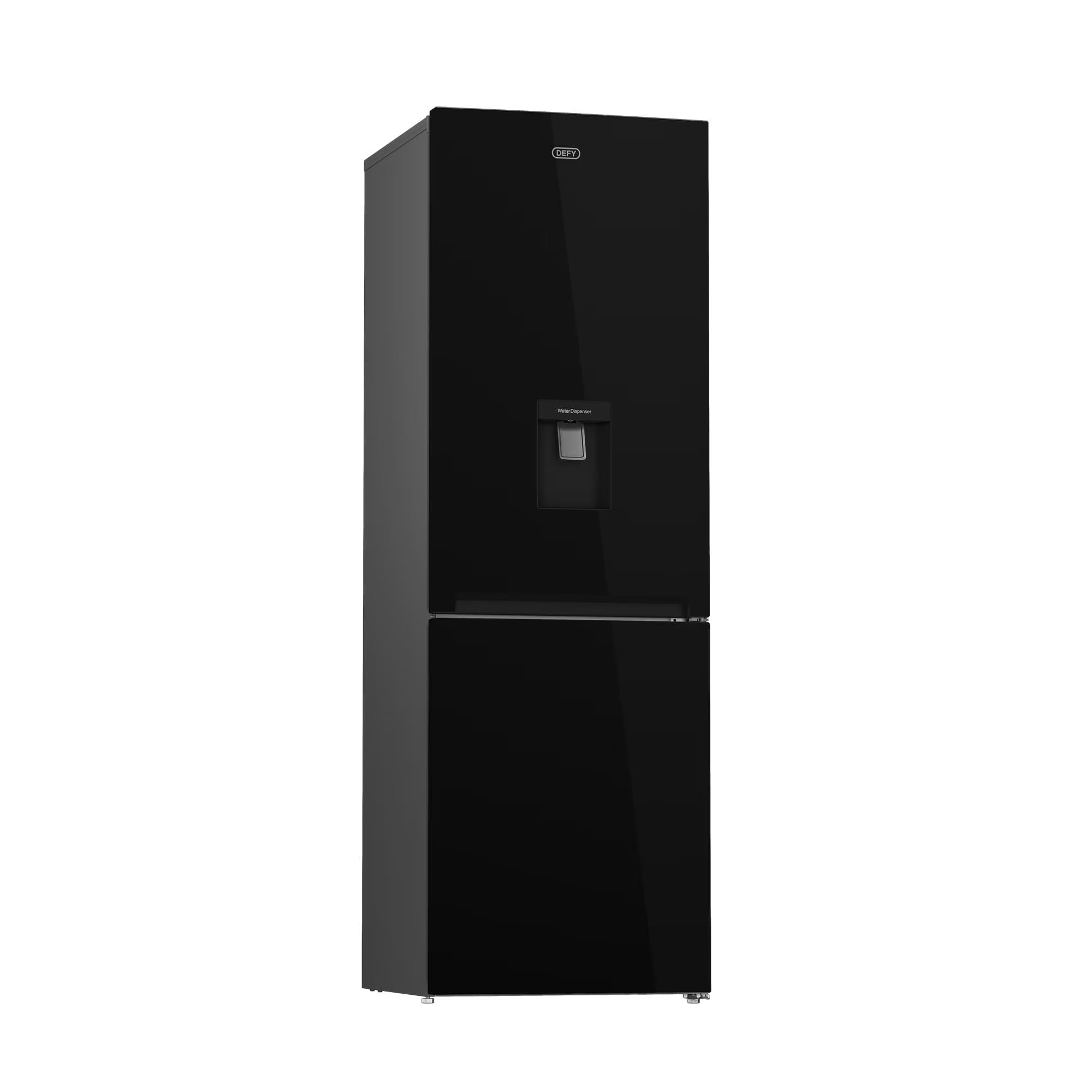 Defy DAC652 60cm Fridge / Freezer WD Mirror Black Glass