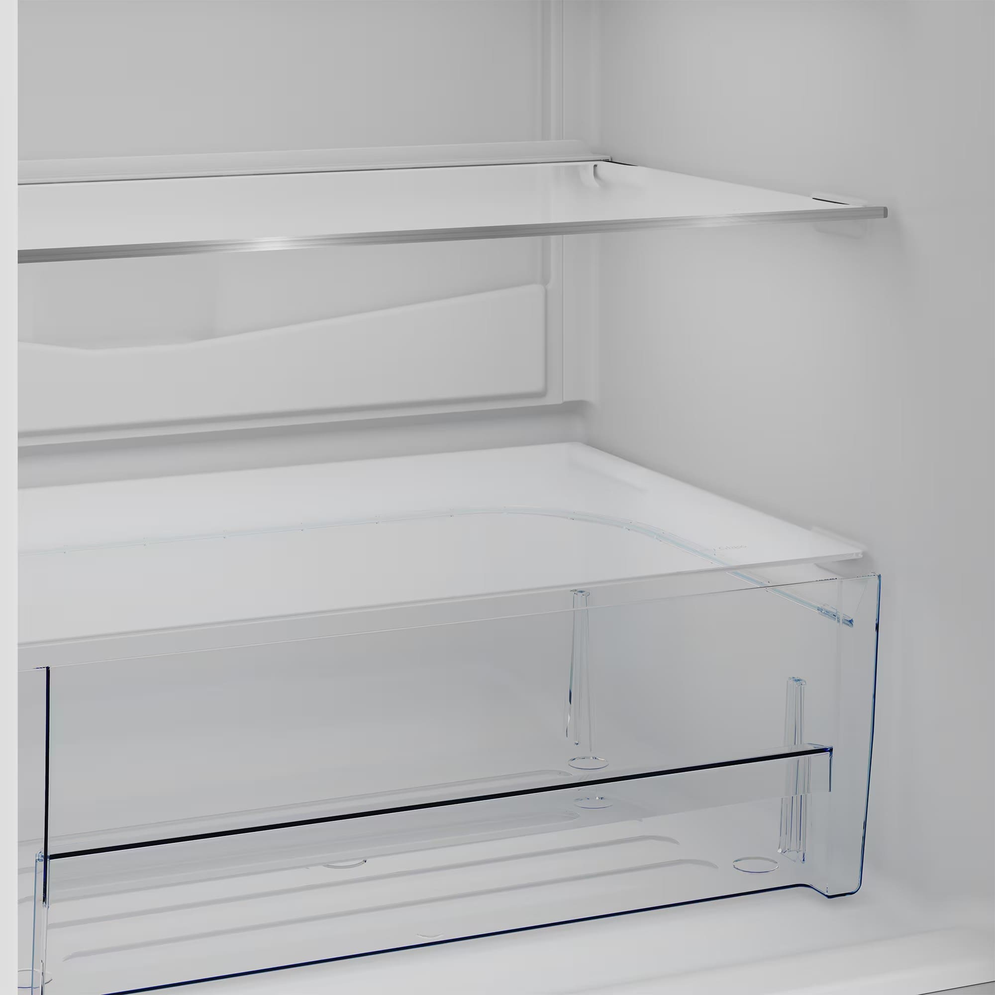 Defy DAC652 60cm Fridge / Freezer WD Mirror Black Glass