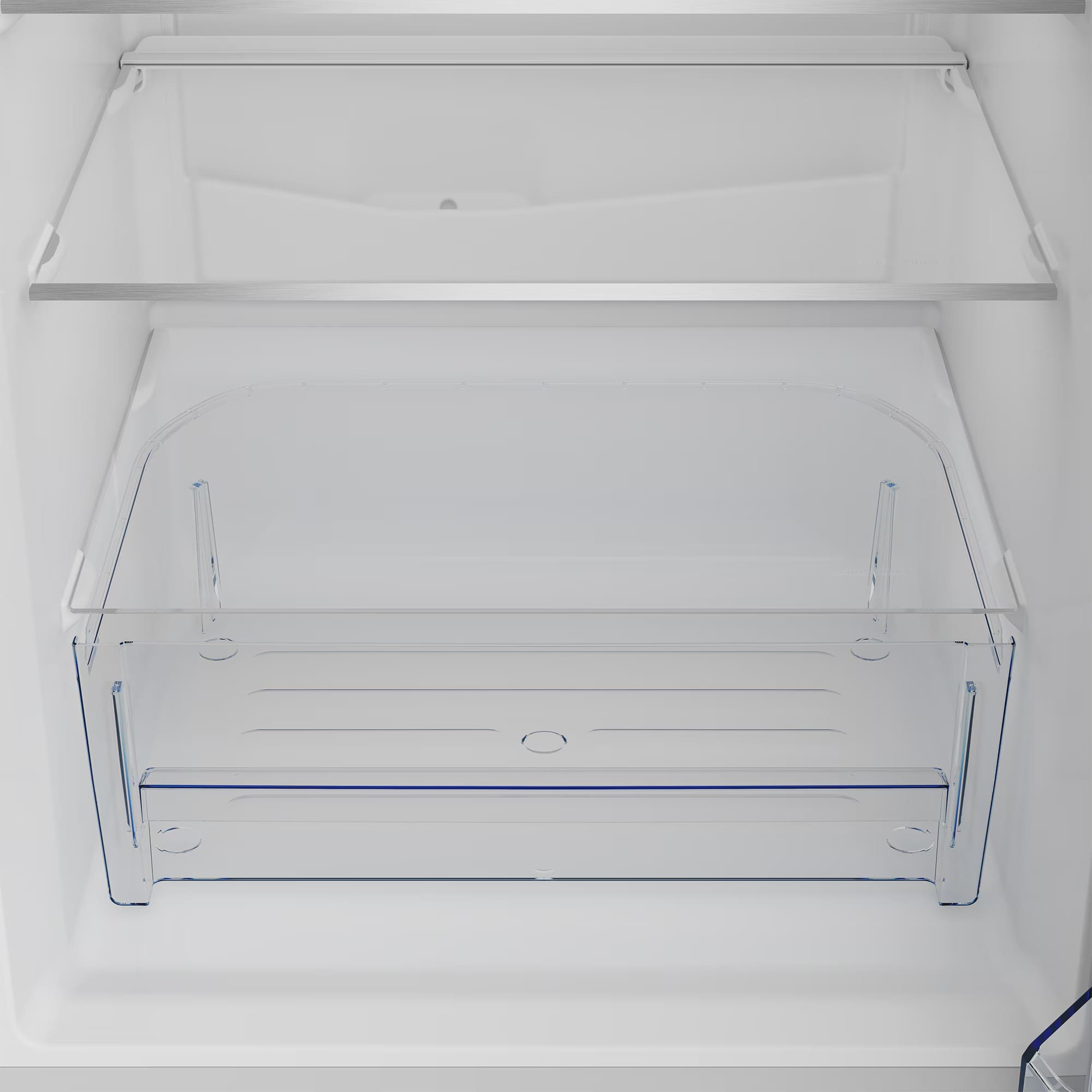 Defy DAC652 60cm Fridge / Freezer WD Mirror Black Glass