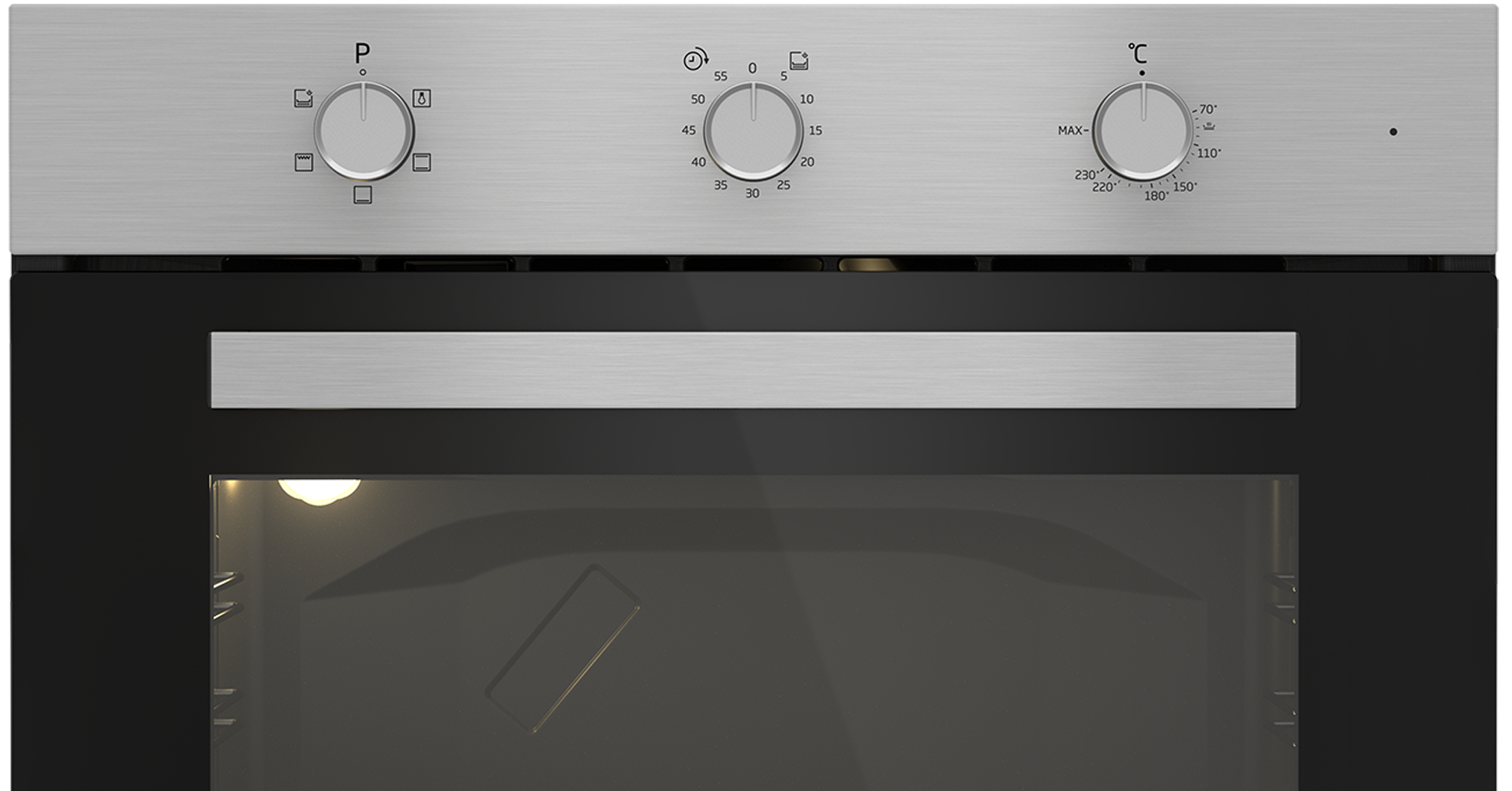 Defy Slimline 600 Eye-Level Static Oven (Stainless Steel) - DBO484E - Image 2