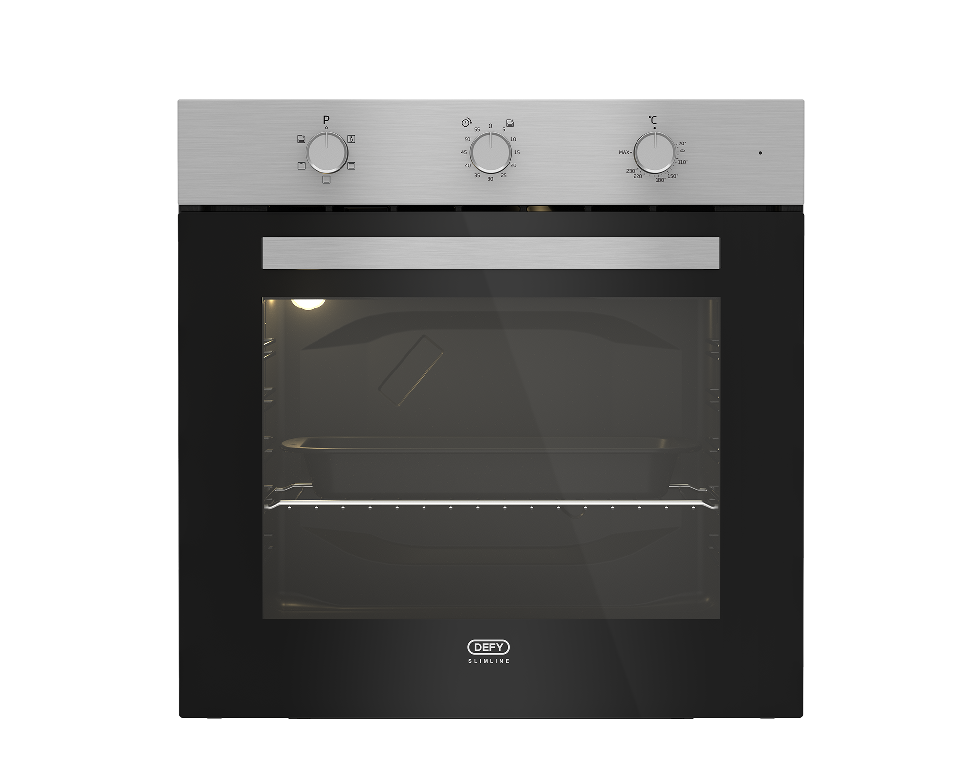 Defy Slimline 600 Eye-Level Static Oven (Stainless Steel) - DBO484E