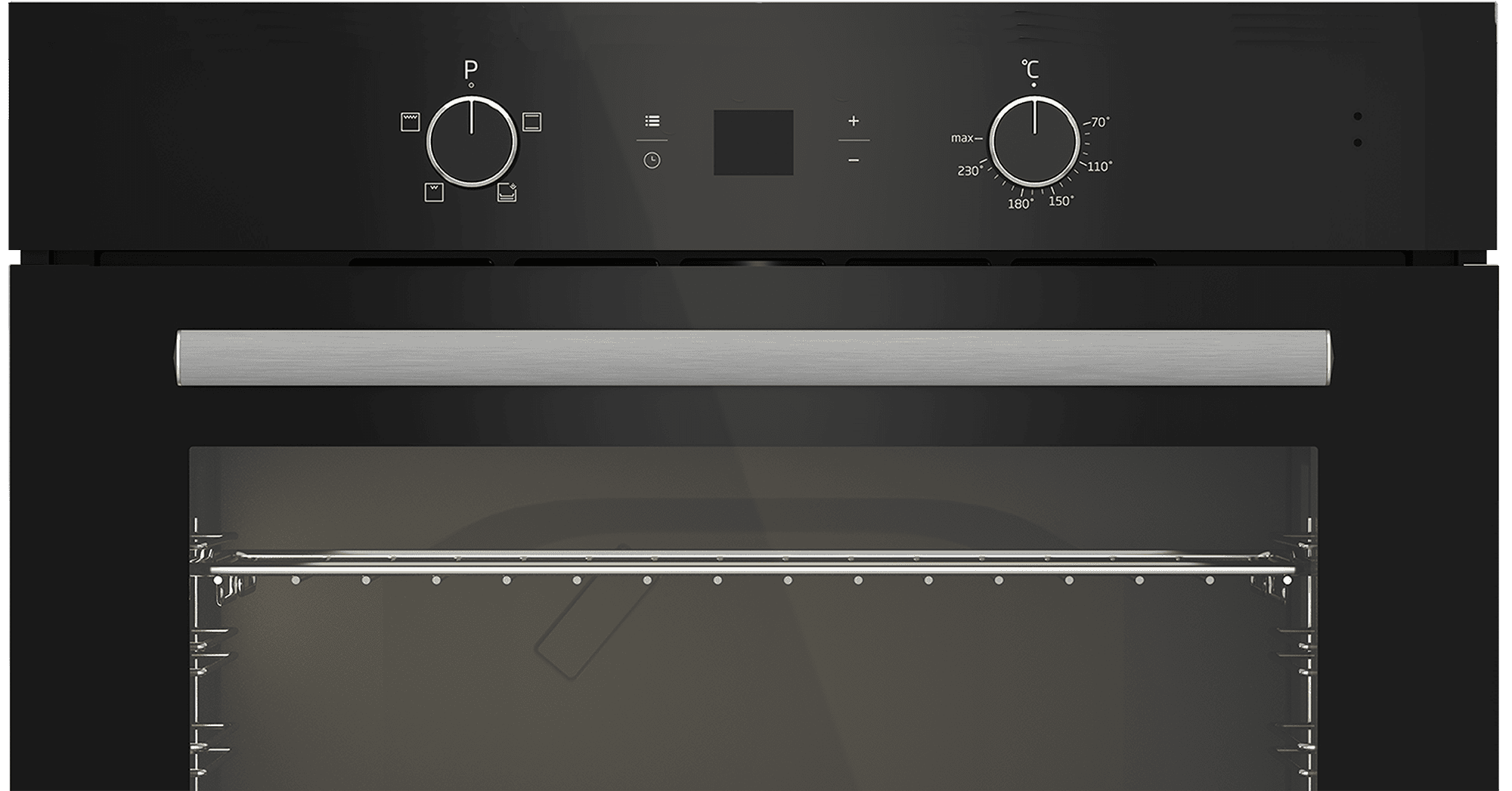 DEFY 70cm Gemini Single Oven Static Black - Image 2