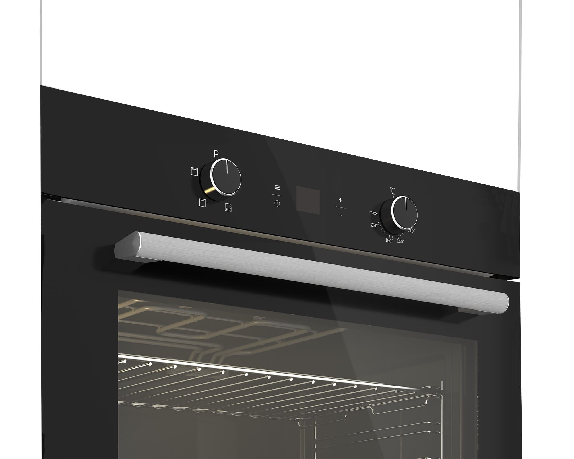 DEFY 70cm Gemini Single Oven Static Black - Image 3