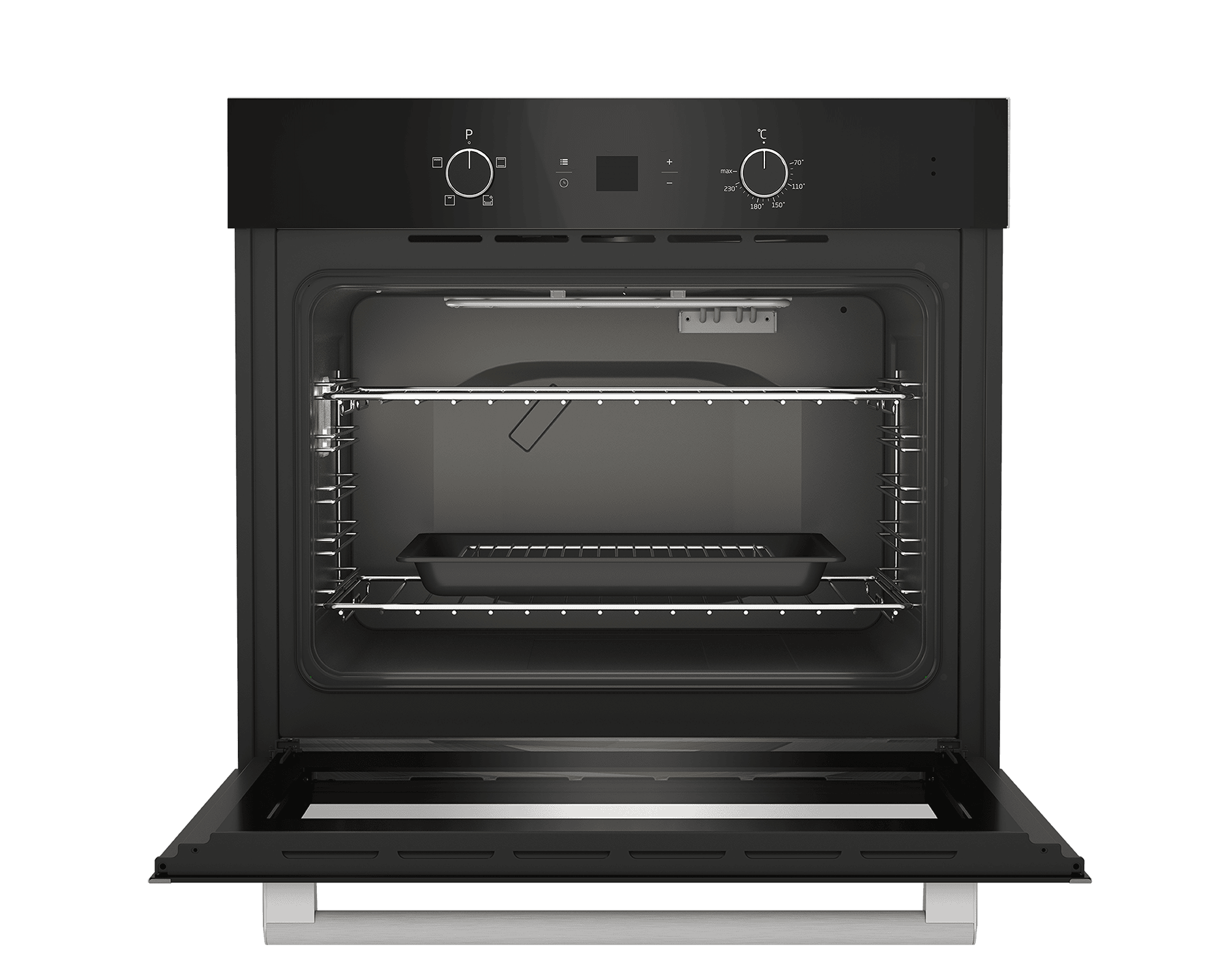 DEFY 70cm Gemini Single Oven Static Black - Image 4
