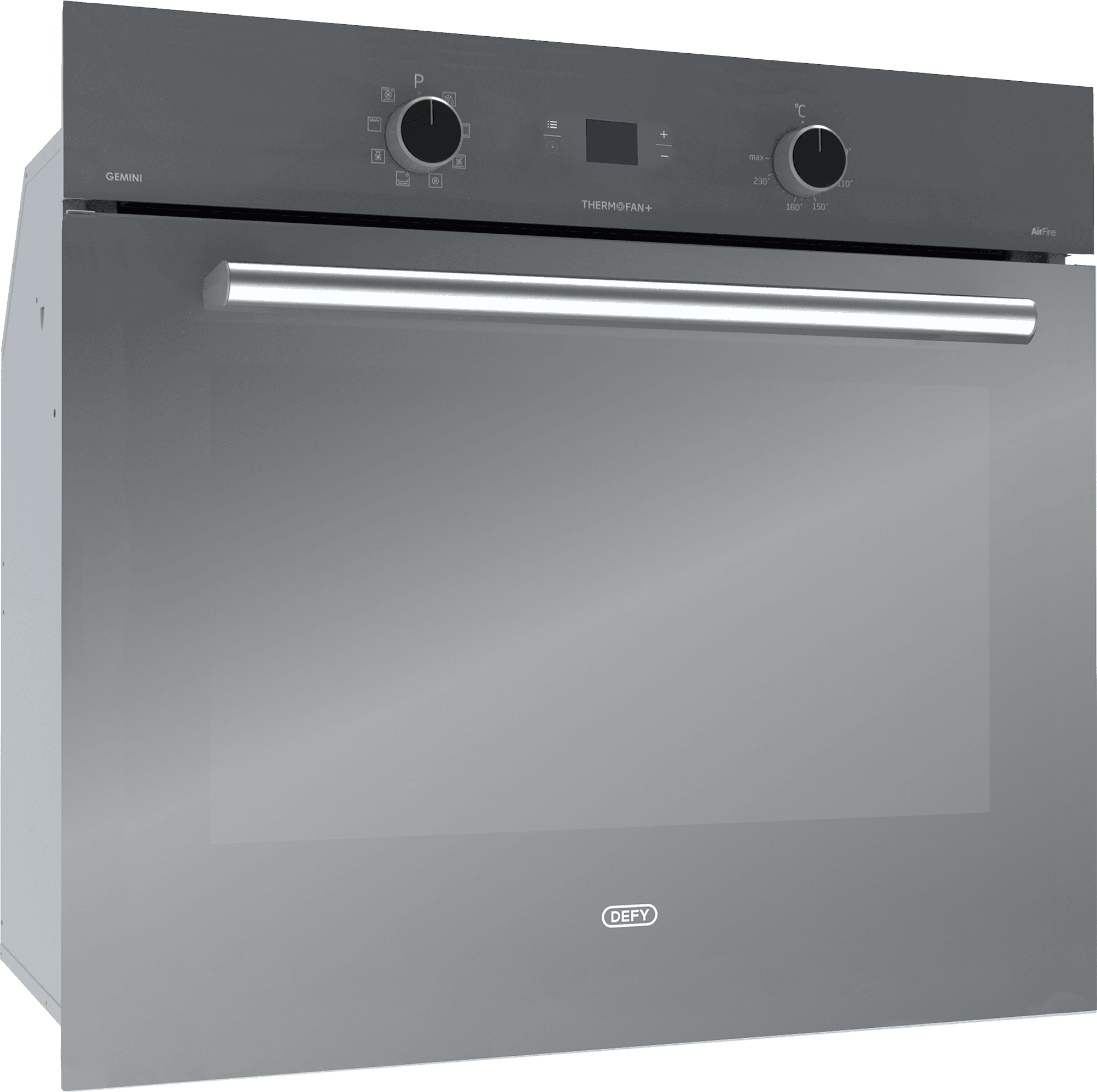DEFY 70cm Gemini Single Oven ThermoFan+ & AirFire Mirror - Image 3