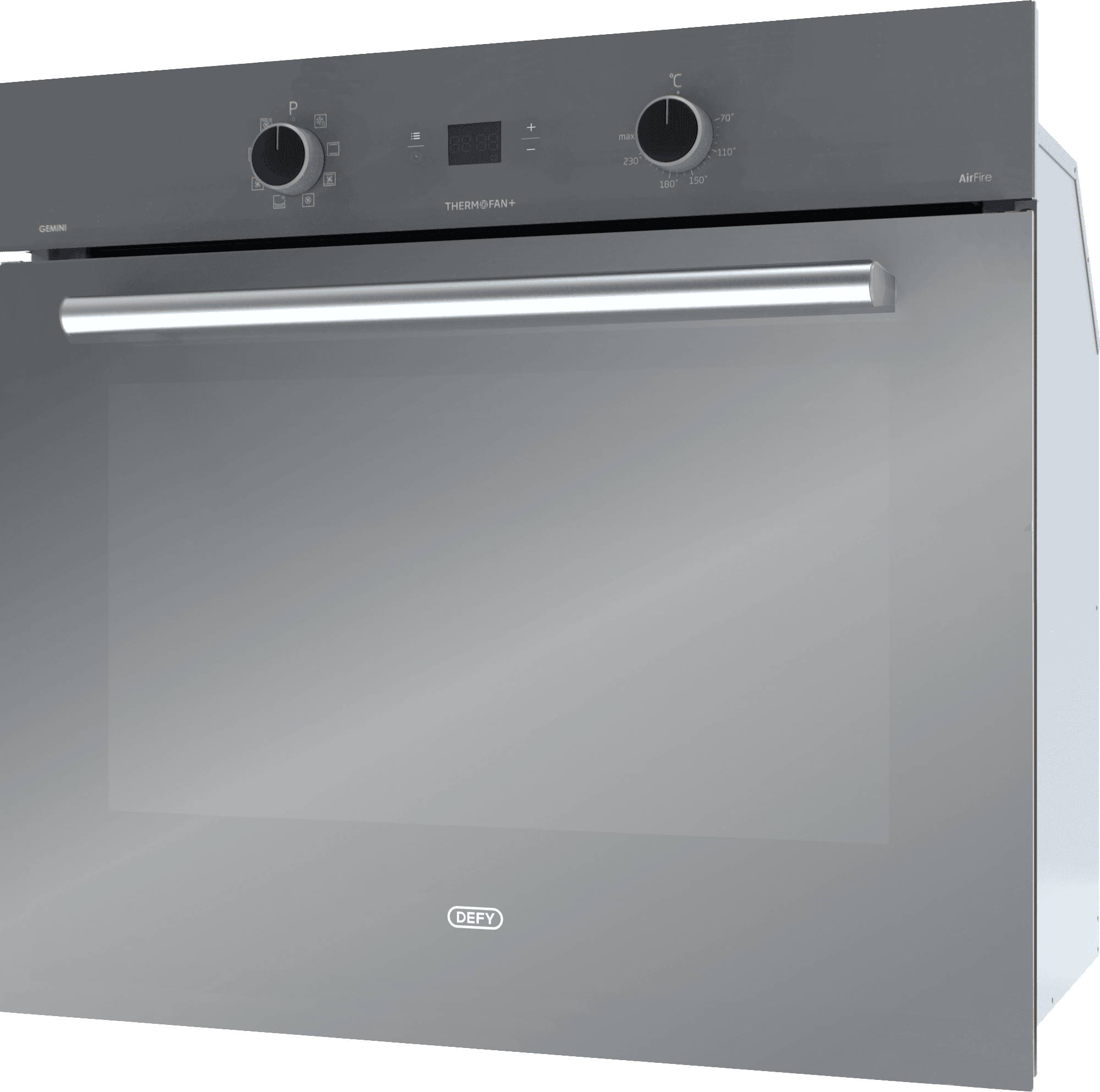 DEFY 70cm Gemini Single Oven ThermoFan+ & AirFire Mirror - Image 5