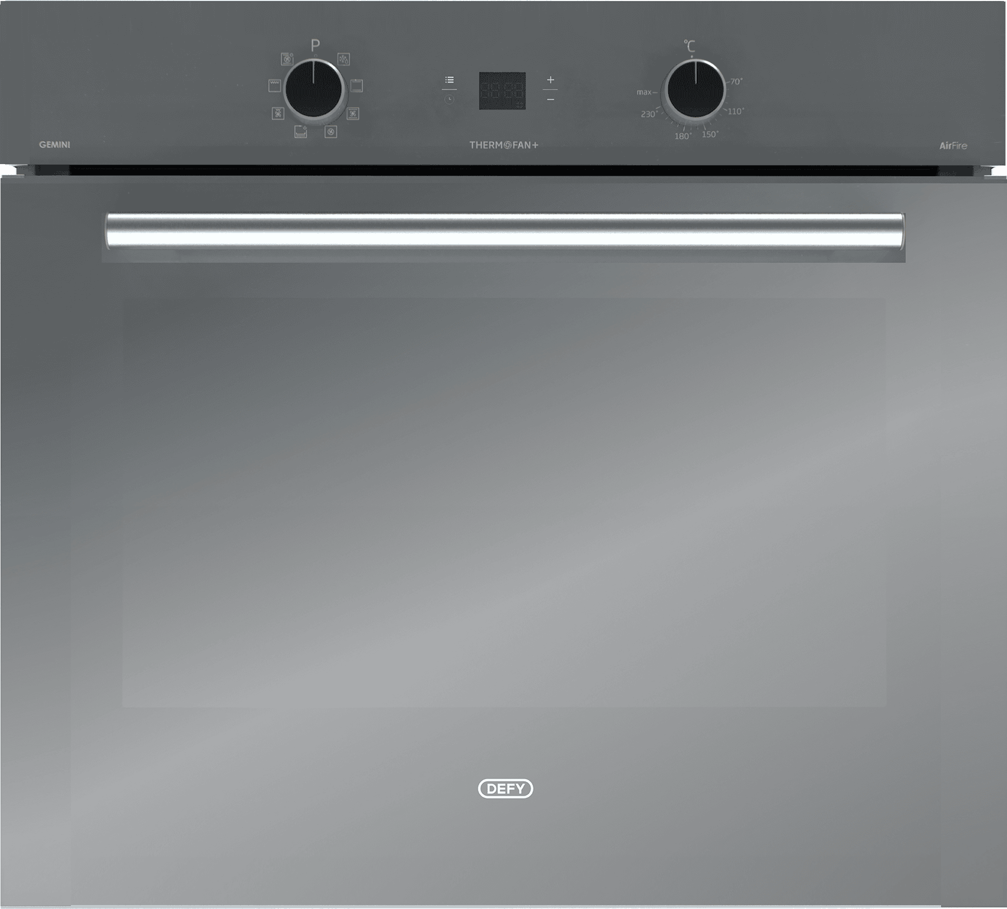 DEFY 70cm Gemini Single Oven ThermoFan+ & AirFire Mirror