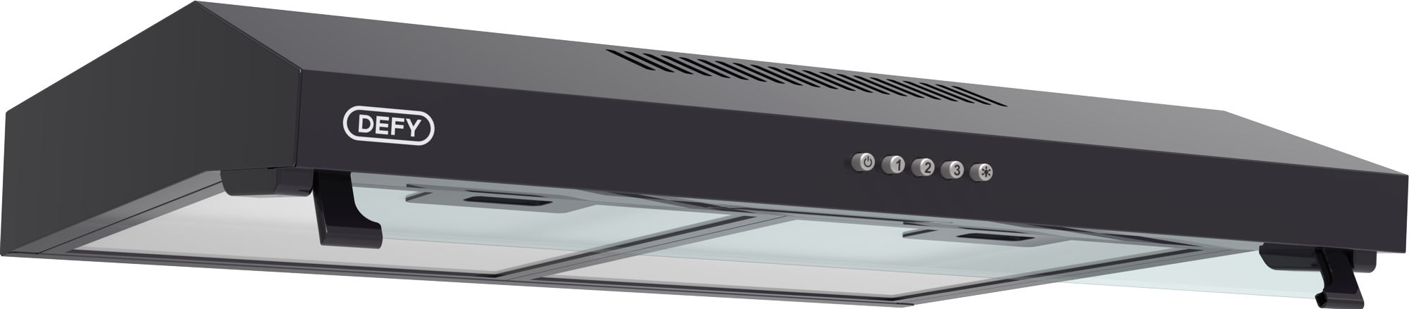 Defy 60cm Standard Cooker Hood (Black) - DCH60B