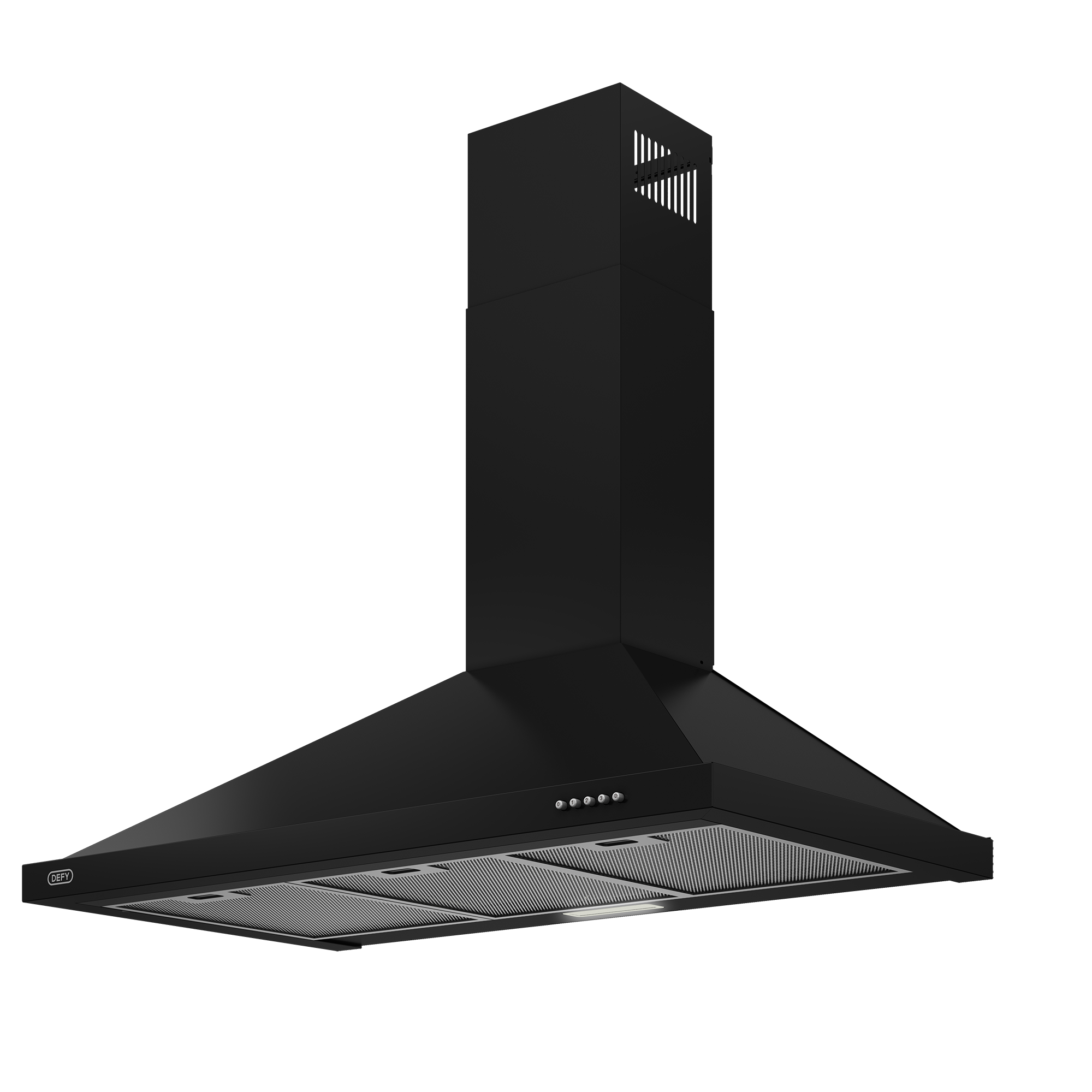 Defy 90cm Chimney Cooker Hood (Black) - DCH90CB - Image 3