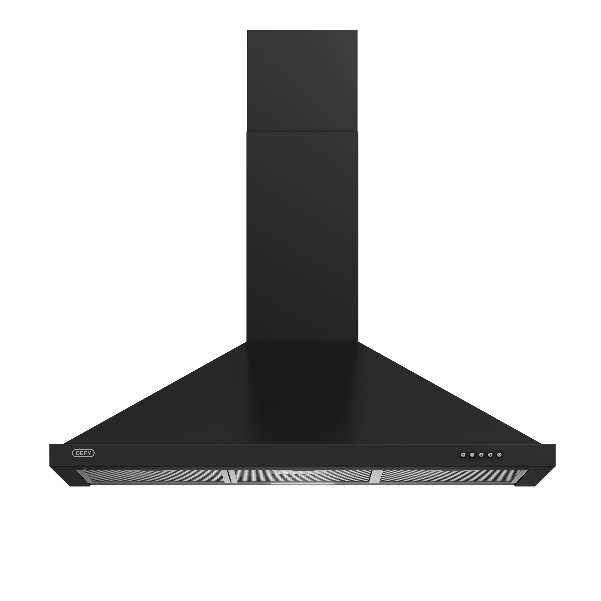 Defy 90cm Chimney Cooker Hood (Black) - DCH90CB